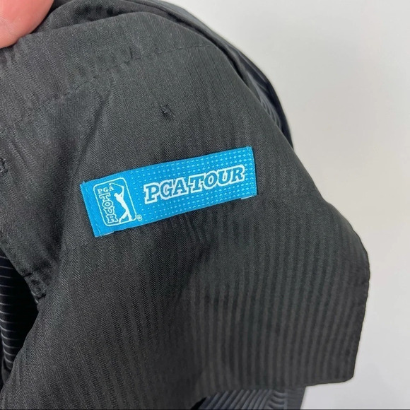 Men's PGA Tour Black Pinstripe Golf Shorts Sz 42 - Picture 7 of 7